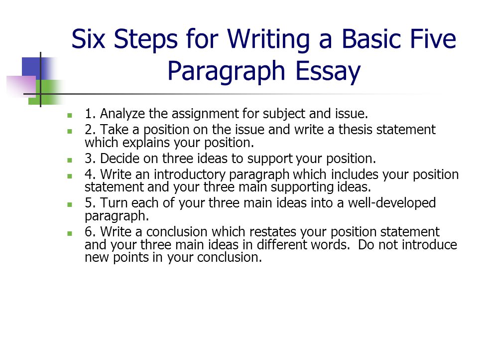 How to write an introductory paragraph of an argumentative essay